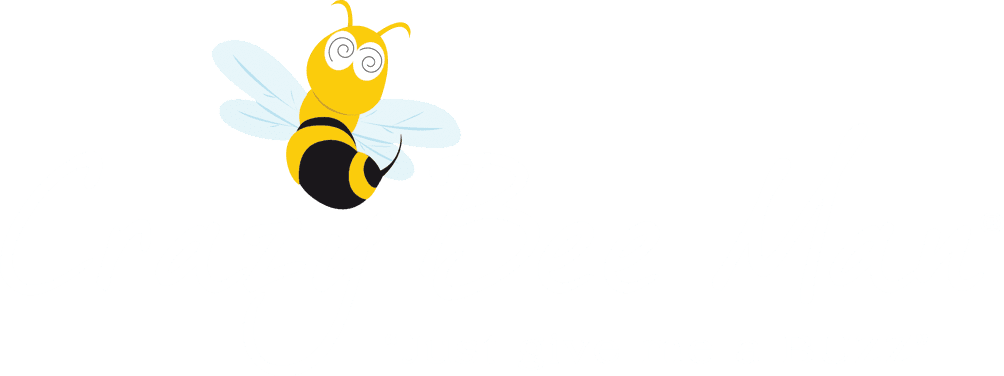 Logo Crazy Bee Man white font logo